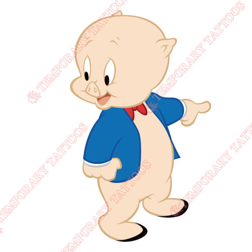 Porky Pig Customize Temporary Tattoos Stickers NO.684
